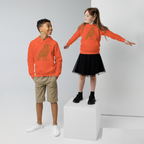 SPIRIT OF THE RAVEN – Kinder-Bio-Hoodie mit Rabenprint – Produktansicht