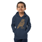 SPIRIT OF THE RAVEN – Kinder-Bio-Hoodie mit Rabenprint – Produktansicht
