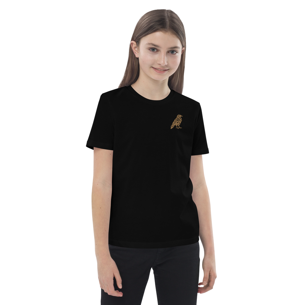 SPIRIT OF THE RAVEN – KIDS Shirt mit kleinem Rabenmotiv – Produktansicht