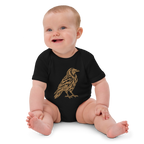 SPIRIT OF THE RAVEN – Baby-Bio-Body mit Rabenprint – Produktansicht