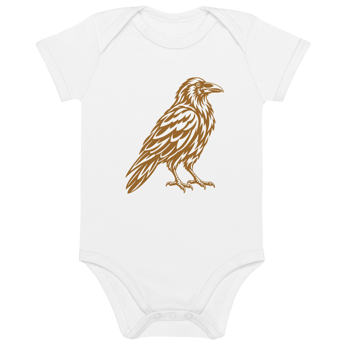 SPIRIT OF THE RAVEN – Baby-Bio-Body mit Rabenprint – Produktansicht