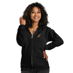SPIRIT OF THE RAVEN – Zip-Hoodie mit Raben-Stickerei – Produktansicht