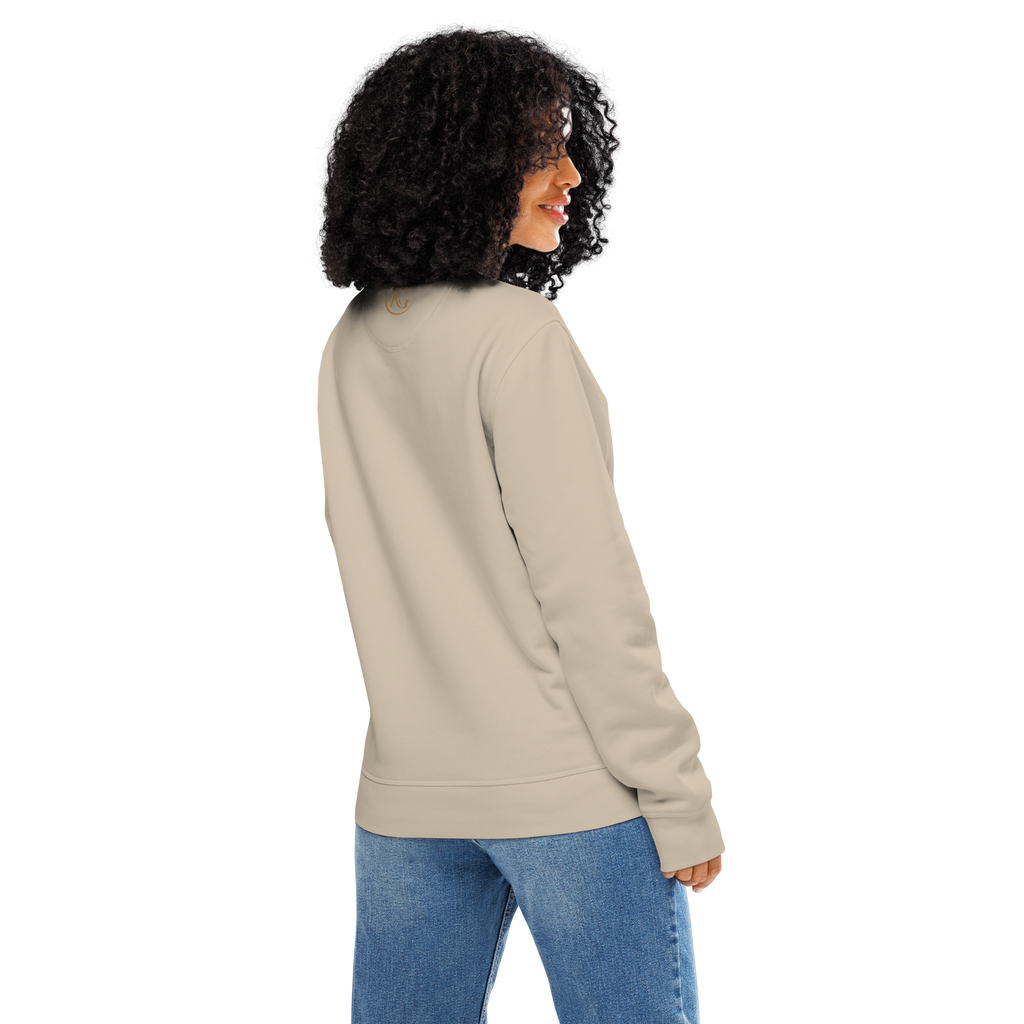SPIRIT OF THE RAVEN – Unisex Bio-Sweatshirt mit Rabenprint – Produktansicht