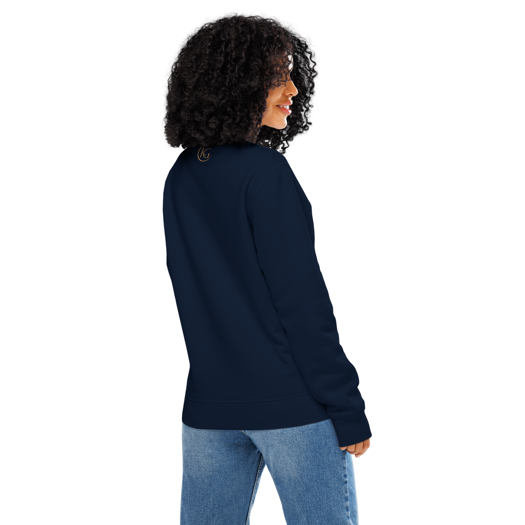 SPIRIT OF THE RAVEN – Unisex Bio-Sweatshirt mit Rabenprint – Produktansicht
