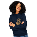 SPIRIT OF THE RAVEN – Unisex Bio-Sweatshirt mit Rabenprint – Produktansicht