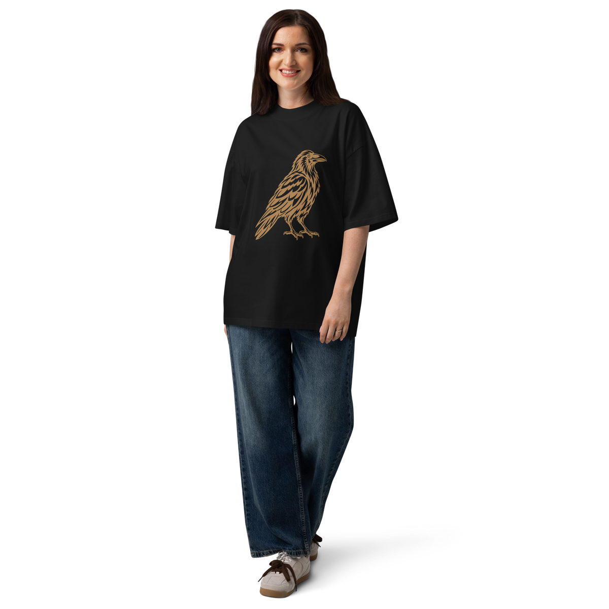 SPIRIT OF THE RAVEN – Oversized Unisex Bio-T-Shirt – Produktansicht