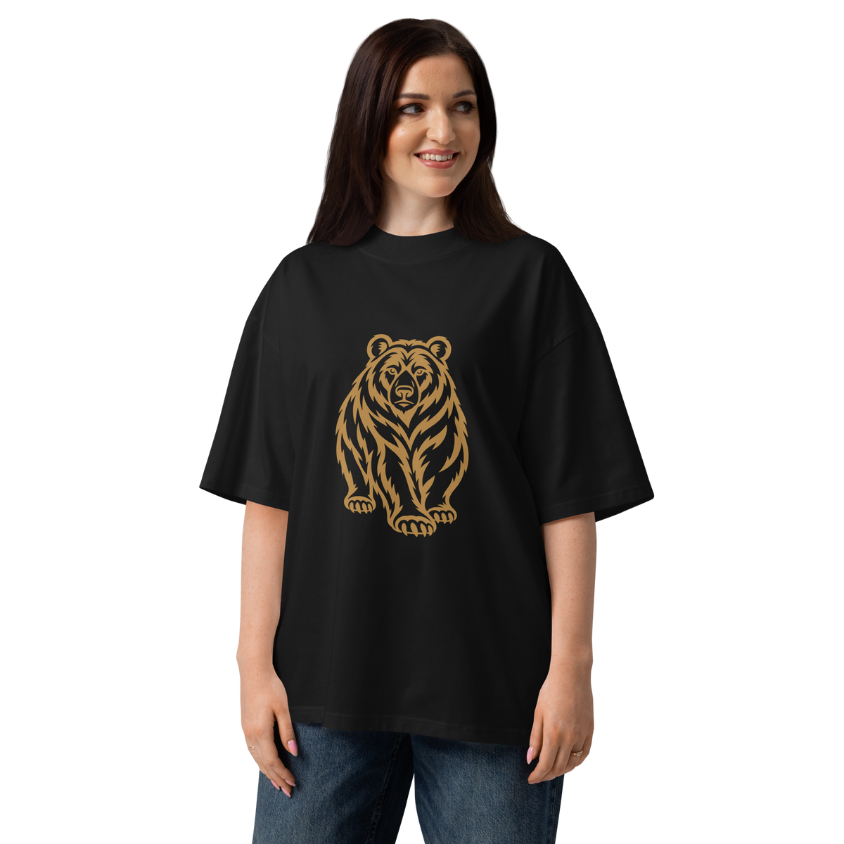 SPIRIT OF THE BEAR – Oversized Unisex Bio-T-Shirt – Produktansicht