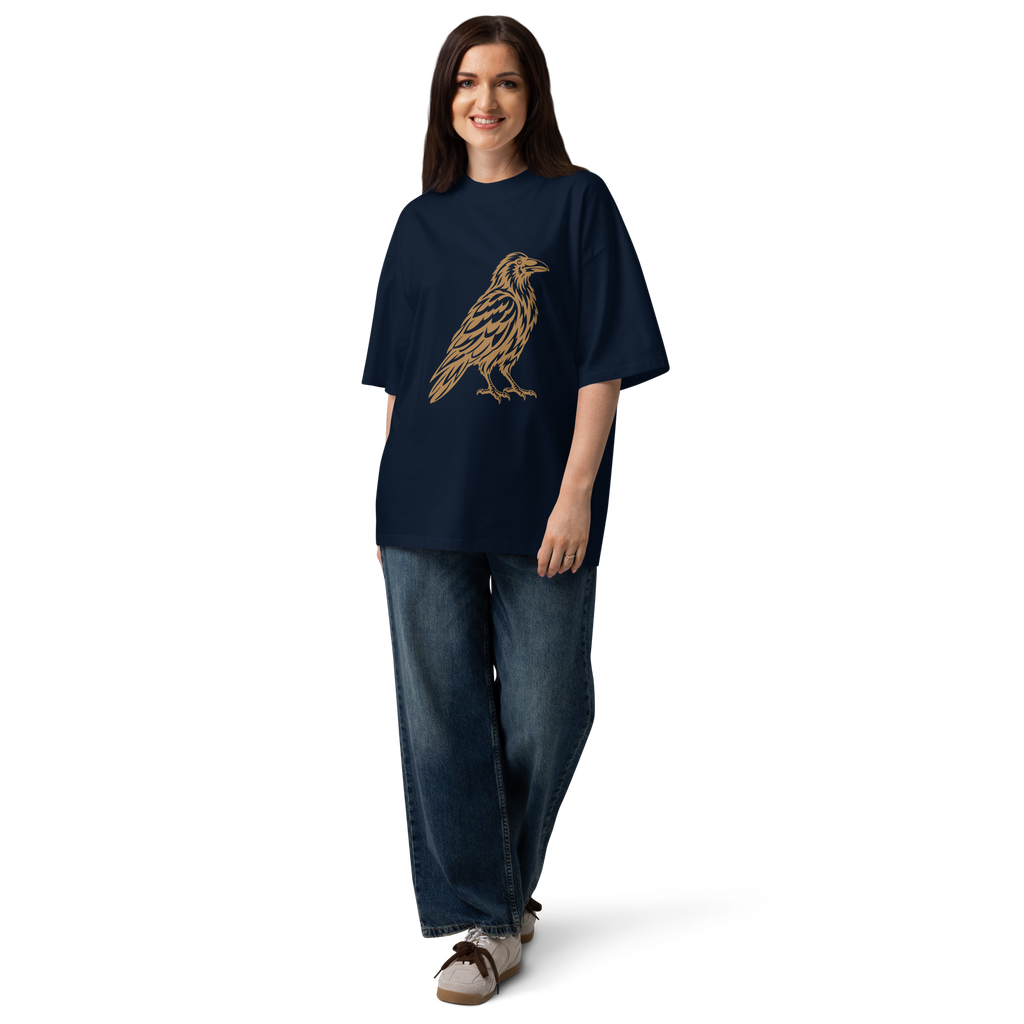 SPIRIT OF THE RAVEN – Oversized Unisex Bio-T-Shirt – Produktansicht