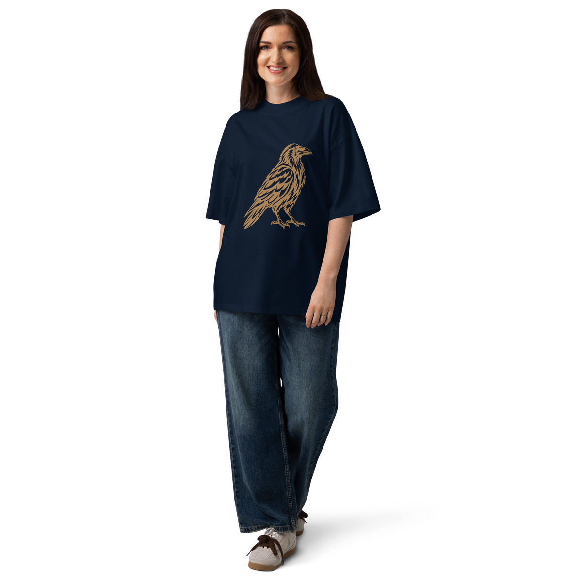 SPIRIT OF THE RAVEN – Oversized Unisex Bio-T-Shirt – Produktansicht