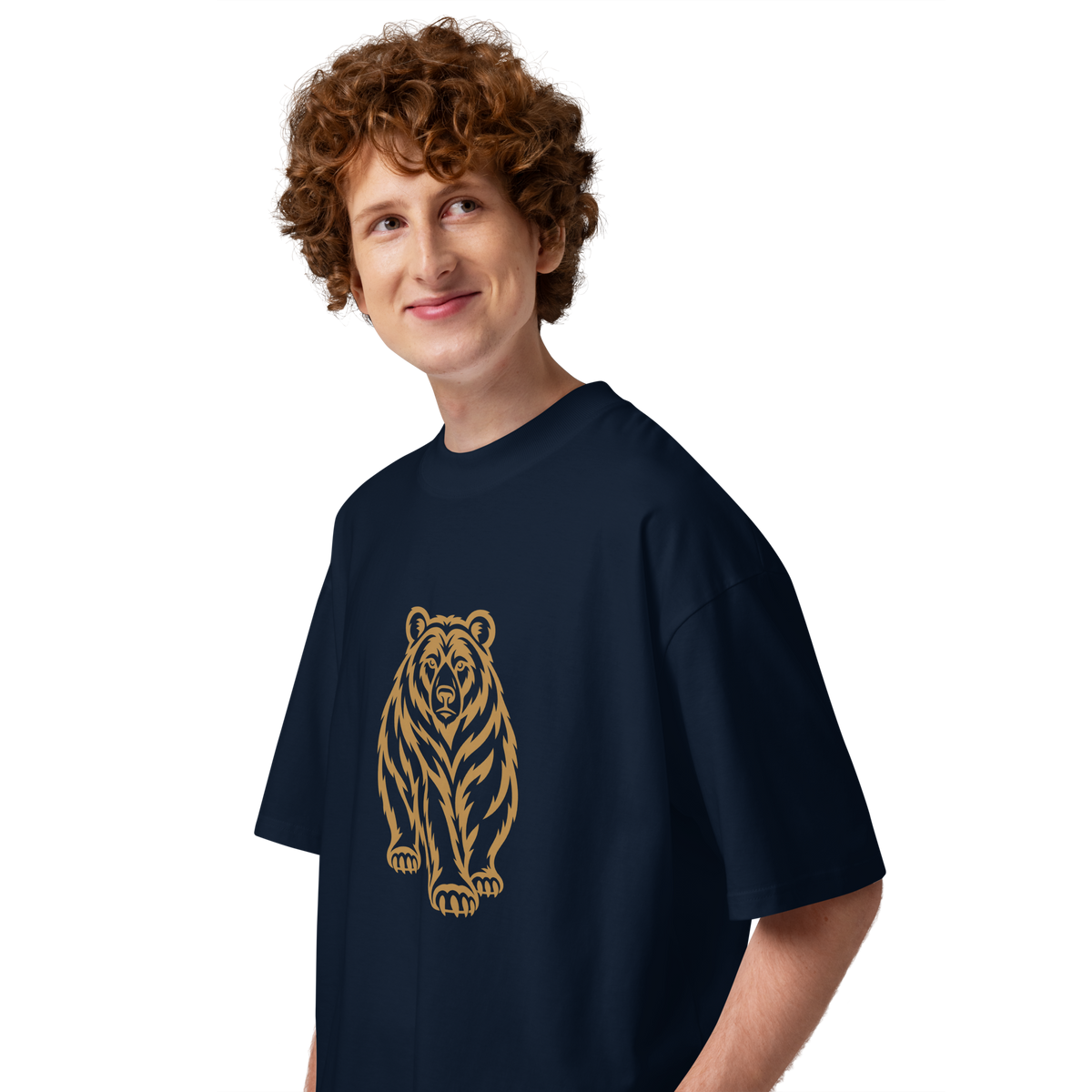 SPIRIT OF THE BEAR – Oversized Unisex Bio-T-Shirt – Produktansicht
