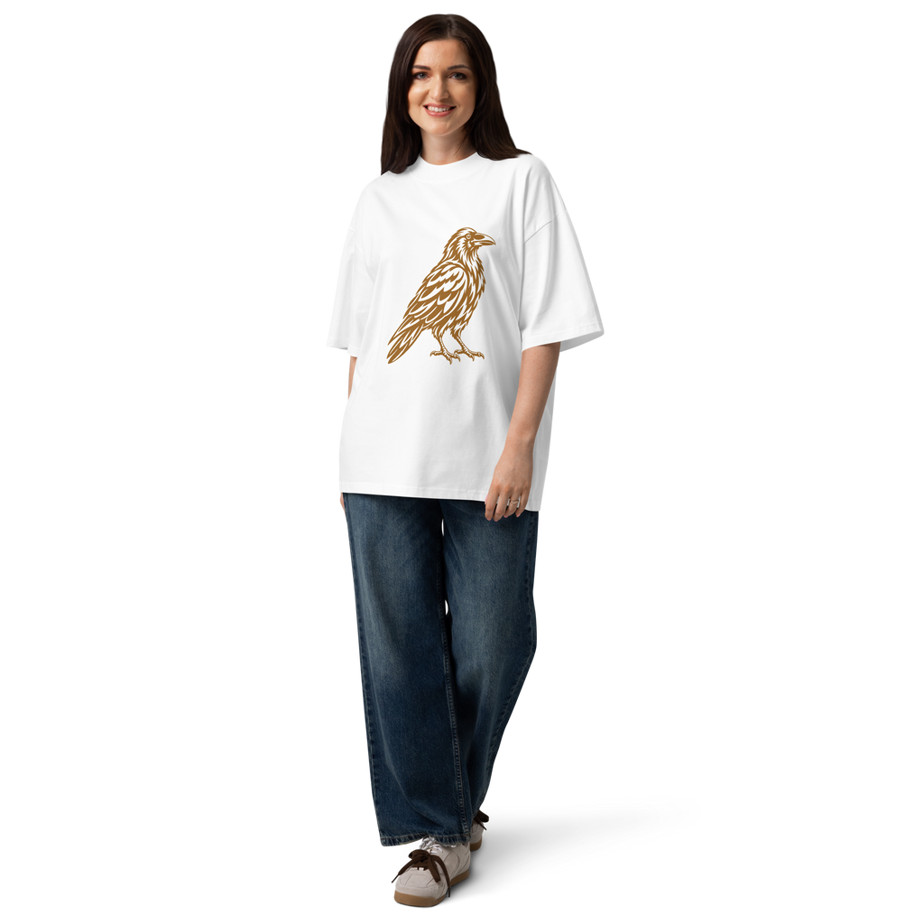 SPIRIT OF THE RAVEN – Oversized Unisex Bio-T-Shirt – Produktansicht