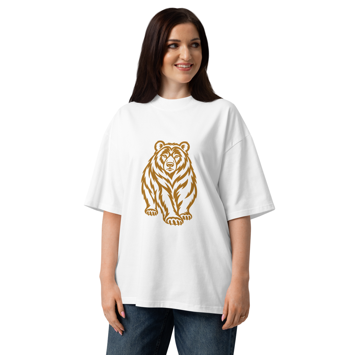 SPIRIT OF THE BEAR – Oversized Unisex Bio-T-Shirt – Produktansicht