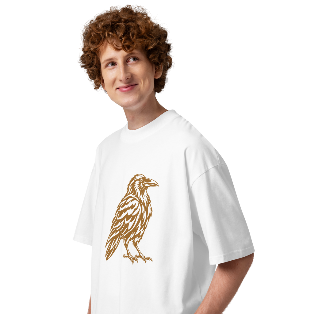 SPIRIT OF THE RAVEN – Oversized Unisex Bio-T-Shirt – Produktansicht