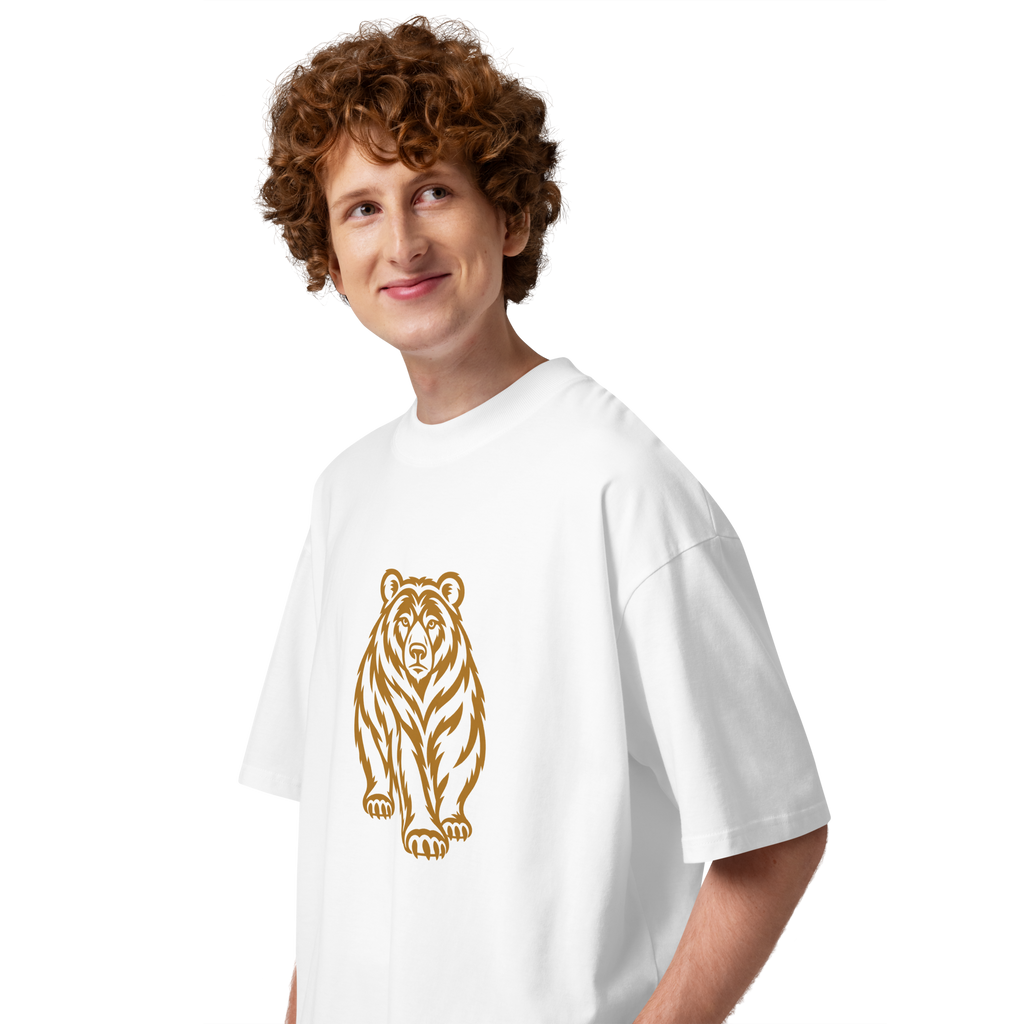 SPIRIT OF THE BEAR – Oversized Unisex Bio-T-Shirt – Produktansicht