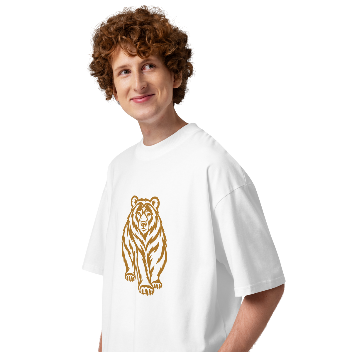 SPIRIT OF THE BEAR – Oversized Unisex Bio-T-Shirt – Produktansicht