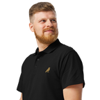 SPIRIT OF THE RAVEN – Herren-Poloshirt mit Raben-Stickerei – Produktansicht
