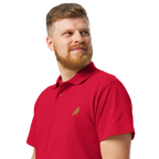 SPIRIT OF THE RAVEN – Herren-Poloshirt mit Raben-Stickerei – Produktansicht