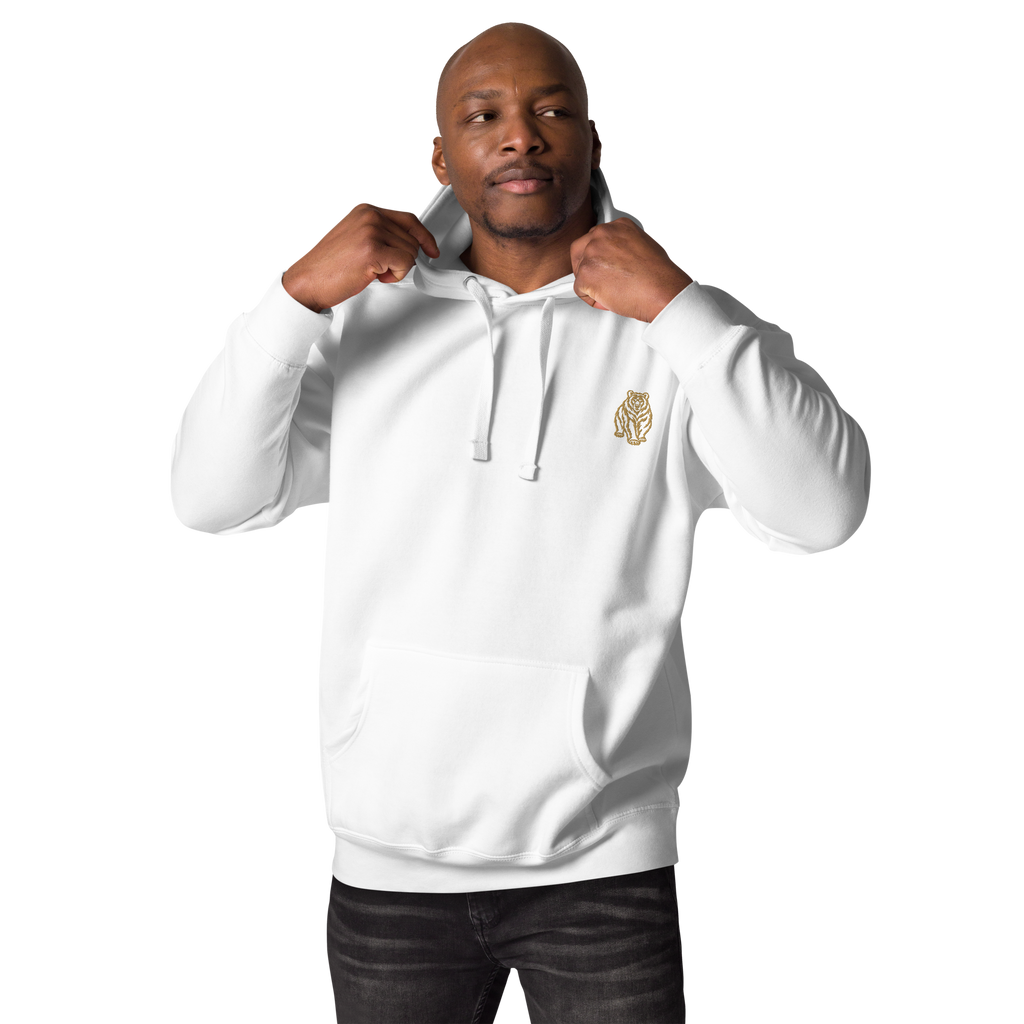 SPIRIT OF THE BEAR – Premium Hoodie mit Bären-Stickerei – Produktansicht