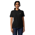 SPIRIT OF THE RAVEN – Damen-Poloshirt mit Raben-Stickerei – Produktansicht