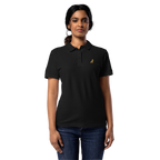 SPIRIT OF THE RAVEN – Damen-Poloshirt mit Raben-Stickerei – Produktansicht