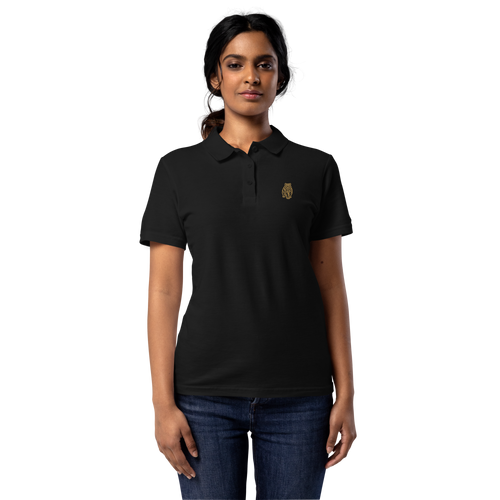 SPIRIT OF THE BEAR – Damen-Poloshirt mit Bären-Stickerei – Produktansicht